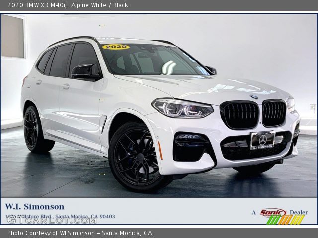 2020 BMW X3 M40i in Alpine White