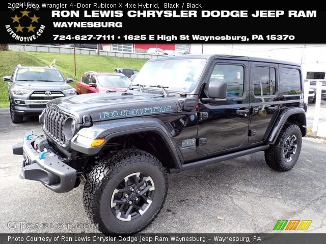 2024 Jeep Wrangler 4-Door Rubicon X 4xe Hybrid in Black