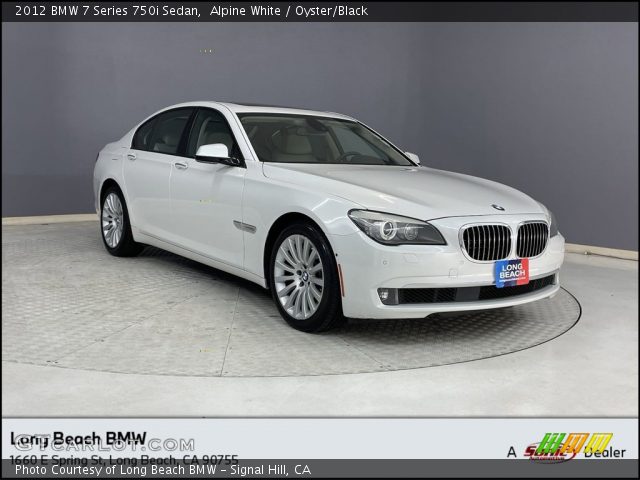 2012 BMW 7 Series 750i Sedan in Alpine White