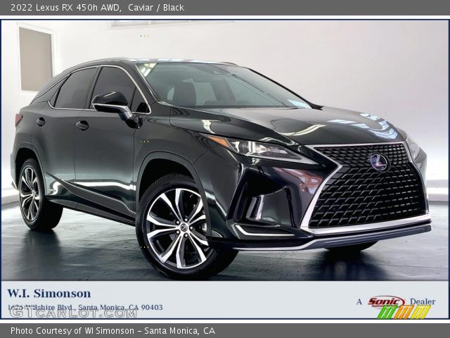 2022 Lexus RX 450h AWD in Caviar