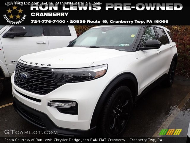 2022 Ford Explorer ST-Line in Star White Metallic