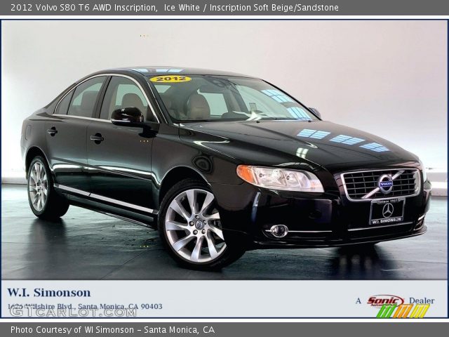 2012 Volvo S80 T6 AWD Inscription in Ice White