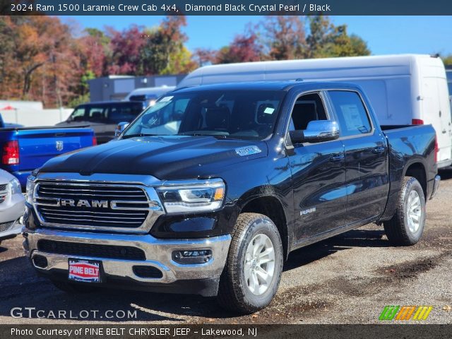 2024 Ram 1500 Laramie Crew Cab 4x4 in Diamond Black Crystal Pearl