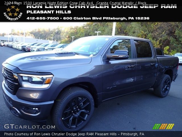 2024 Ram 1500 Laramie Night Edition Crew Cab 4x4 in Granite Crystal Metallic