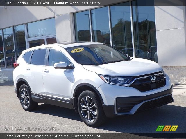 2020 Honda CR-V EX AWD in Platinum White Pearl