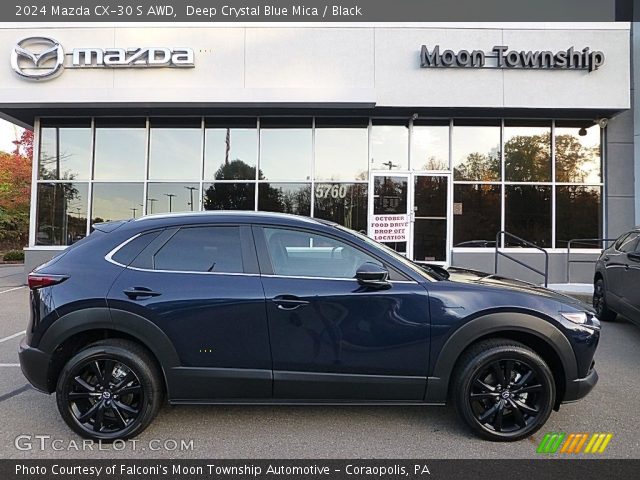 2024 Mazda CX-30 S AWD in Deep Crystal Blue Mica