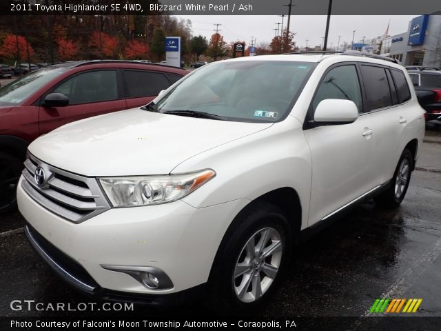 2011 Toyota Highlander SE 4WD in Blizzard White Pearl