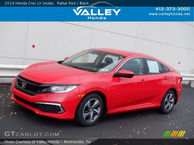 2019 Honda Civic LX Sedan in Rallye Red