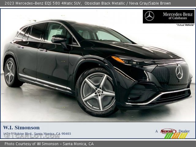 2023 Mercedes-Benz EQS 580 4Matic SUV in Obsidian Black Metallic