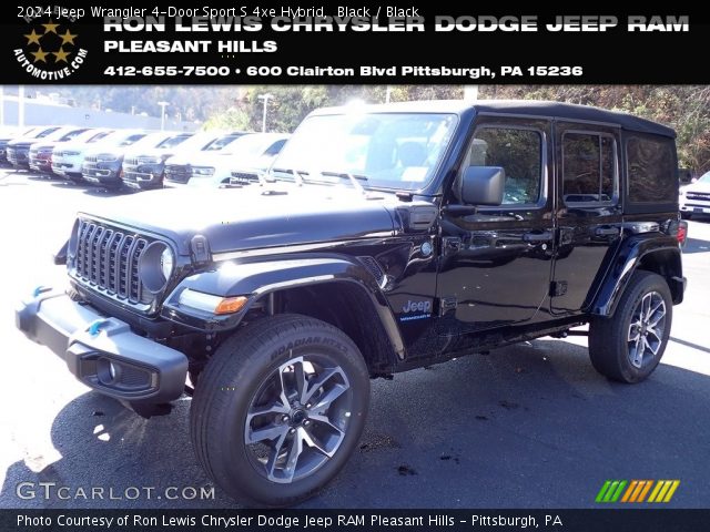 2024 Jeep Wrangler 4-Door Sport S 4xe Hybrid in Black