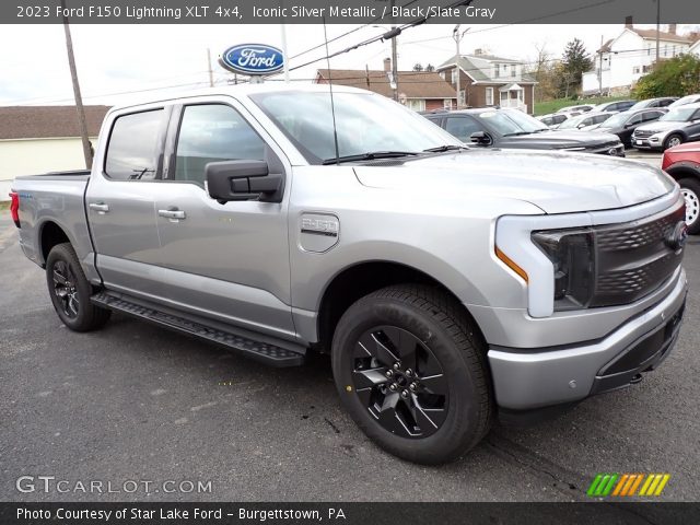 2023 Ford F150 Lightning XLT 4x4 in Iconic Silver Metallic
