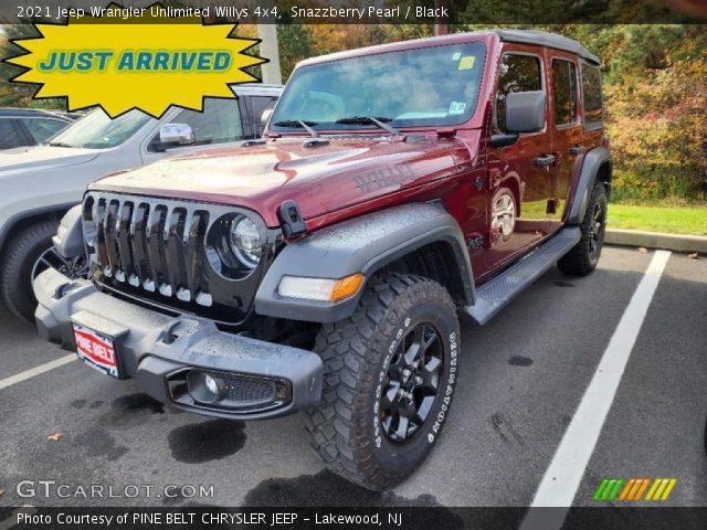 2021 Jeep Wrangler Unlimited Willys 4x4 in Snazzberry Pearl