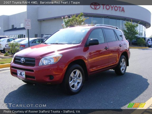 2007 Toyota RAV4 4WD in Barcelona Red Pearl