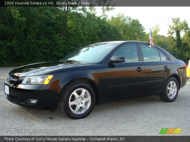 2006 Hyundai Sonata LX V6 in Ebony Black