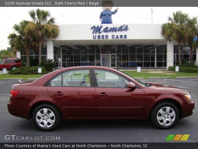 2008 Hyundai Sonata GLS in Dark Cherry Red