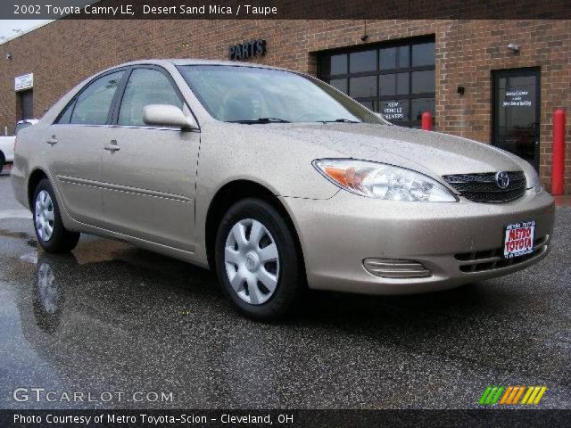 2002 Toyota Camry LE in Desert Sand Mica