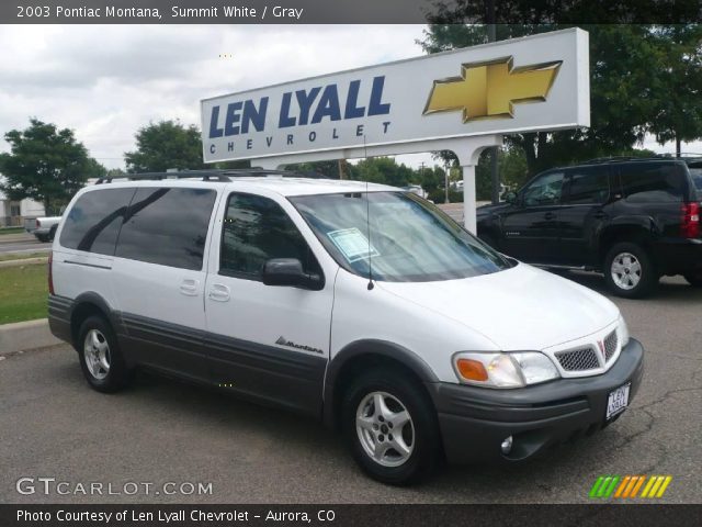 2003 Pontiac Montana  in Summit White