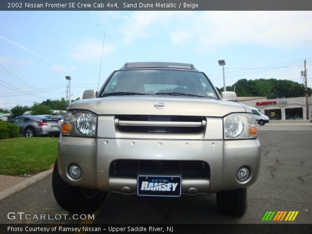 2002 Nissan Frontier SE Crew Cab 4x4 in Sand Dune Metallic