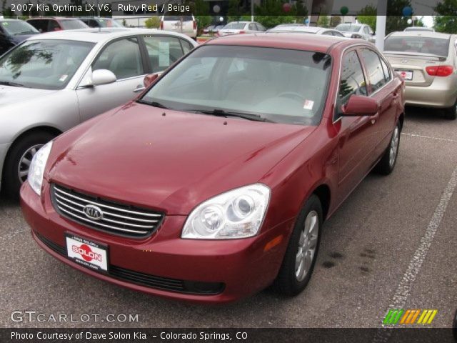 2007 Kia Optima LX V6 in Ruby Red