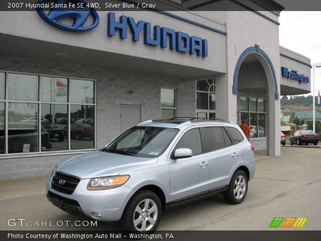 2007 Hyundai Santa Fe SE 4WD in Silver Blue