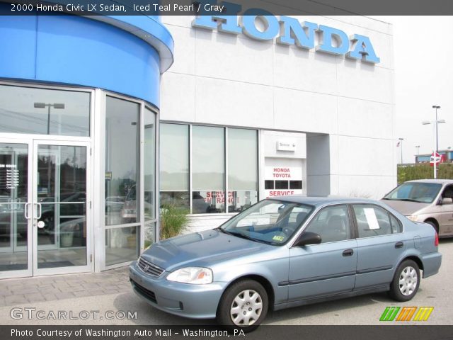2000 Honda Civic LX Sedan in Iced Teal Pearl