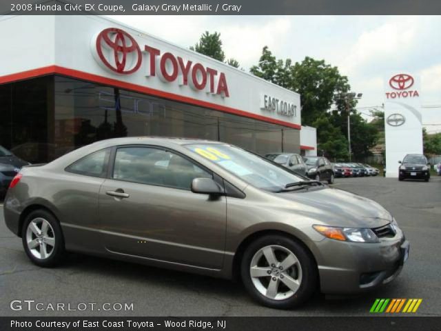 2008 Honda Civic EX Coupe in Galaxy Gray Metallic