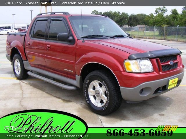 2001 Ford Explorer Sport Trac  in Toreador Red Metallic