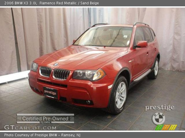 2006 BMW X3 3.0i in Flamenco Red Metallic