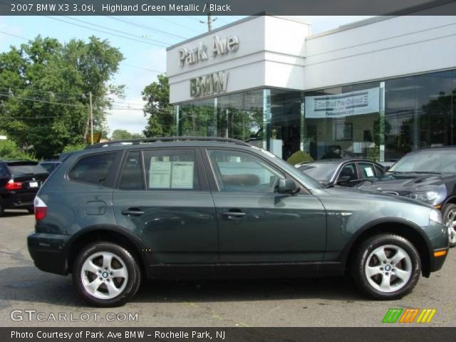 2007 BMW X3 3.0si in Highland Green Metallic