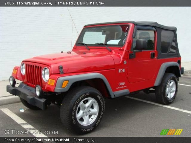 2006 Jeep Wrangler X 4x4 in Flame Red