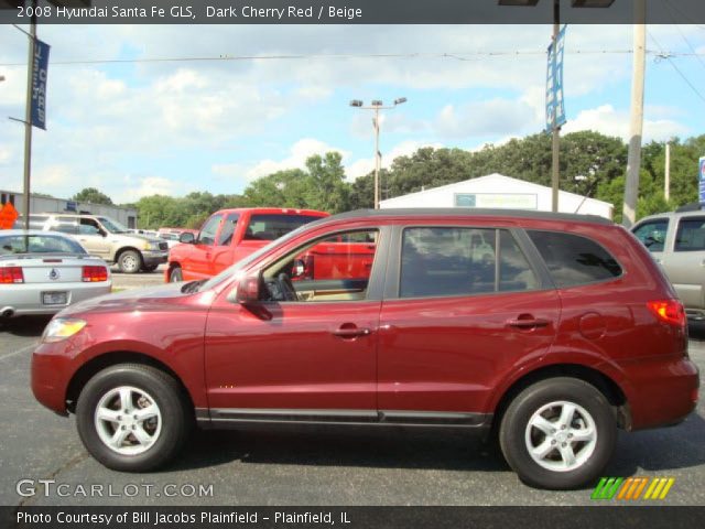 2008 Hyundai Santa Fe GLS in Dark Cherry Red