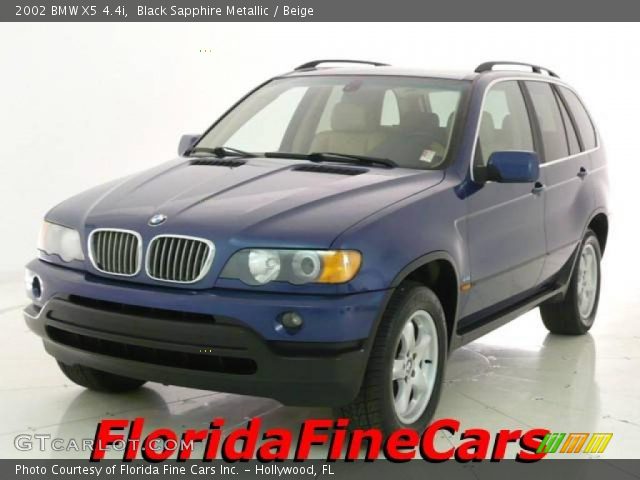 2002 BMW X5 4.4i in Black Sapphire Metallic