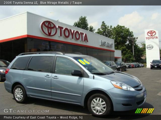 2006 Toyota Sienna LE in Blue Mirage Metallic