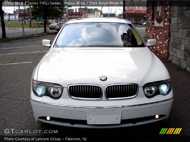 2003 BMW 7 Series 745Li Sedan in Alpine White
