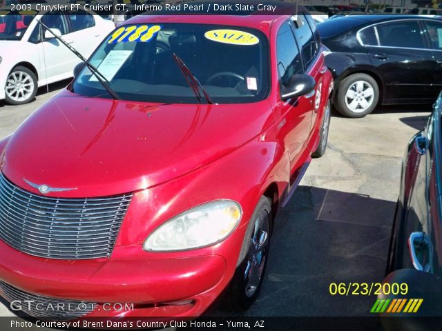 2003 Chrysler PT Cruiser GT in Inferno Red Pearl