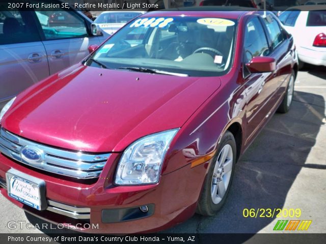 2007 Ford Fusion SE in Redfire Metallic