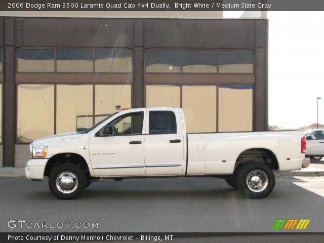 2006 Dodge Ram 3500 Laramie Quad Cab 4x4 Dually in Bright White