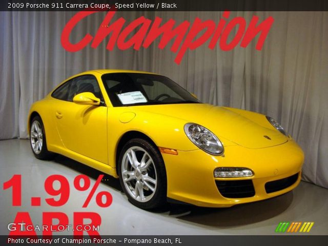 2009 Porsche 911 Carrera Coupe in Speed Yellow