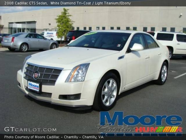 2008 Cadillac CTS Sedan in White Diamond Tri-Coat