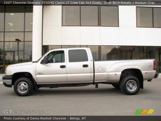 2007 Chevrolet Silverado 3500HD Classic LT Crew Cab 4x4 Dually in Silver Birch Metallic