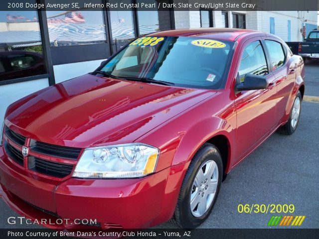 2008 Dodge Avenger SE in Inferno Red Crystal Pearl