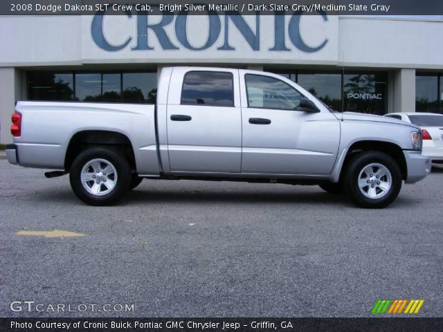 2008 Dodge Dakota SLT Crew Cab in Bright Silver Metallic