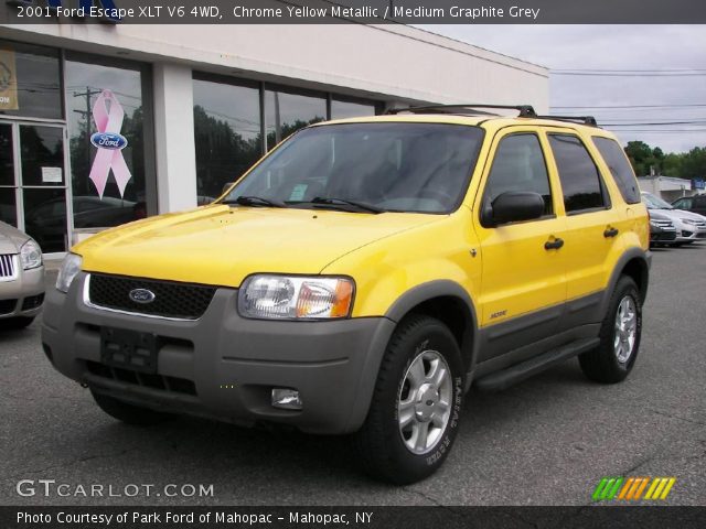 2001 Ford Escape XLT V6 4WD in Chrome Yellow Metallic