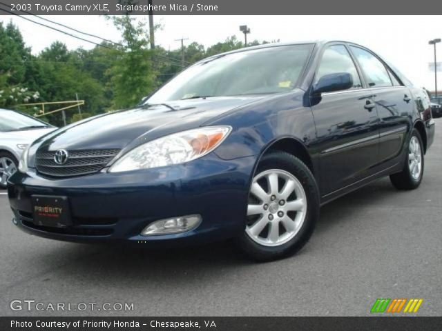 2003 Toyota Camry XLE in Stratosphere Mica