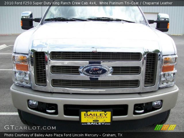 2010 Ford F250 Super Duty King Ranch Crew Cab 4x4 in White Platinum Tri-Coat