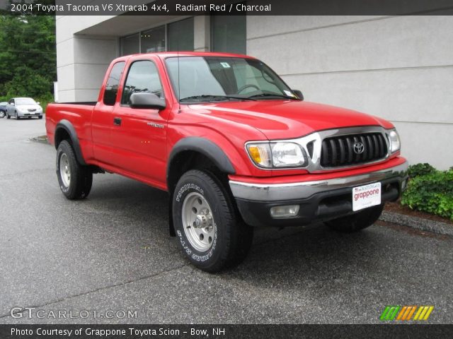 2004 Toyota Tacoma V6 Xtracab 4x4 in Radiant Red