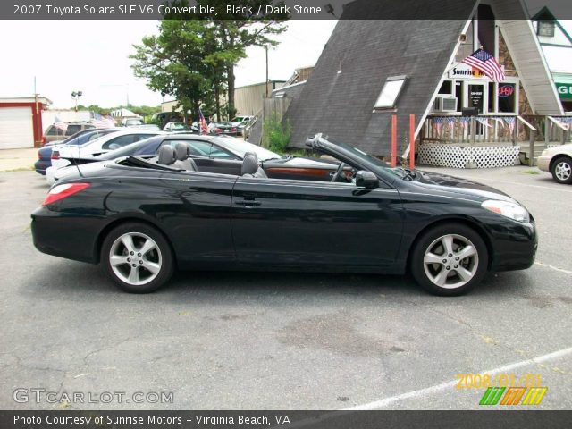 2007 Toyota Solara SLE V6 Convertible in Black