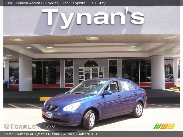 2008 Hyundai Accent GLS Sedan in Dark Sapphire Blue