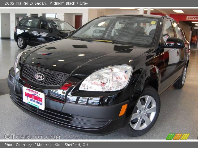 2009 Kia Rio LX Sedan in Midnight Black