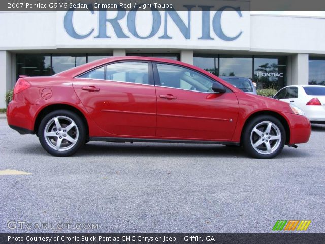 2007 Pontiac G6 V6 Sedan in Crimson Red